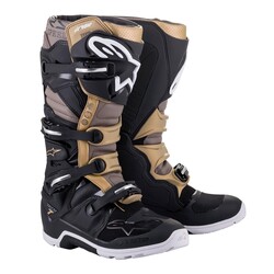 Alpinestars TECH 7 Enduro DryStar Motosiklet Botu Siyah / Gri / Altın - 1