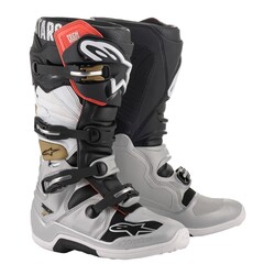 Alpinestars TECH 7 Kros Motosiklet Botu Siyah / Gri / Beyaz 