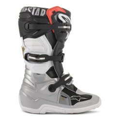 Alpinestars TECH 7S Kros Çocuk Motosiklet Botu Siyah / Gri / Beyaz / Altın - Alpinestars (1)