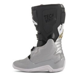 Alpinestars TECH 7S Kros Çocuk Motosiklet Botu Siyah / Gri / Beyaz / Altın - 3
