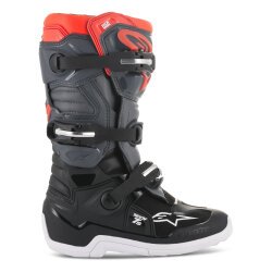Alpinestars TECH 7S Kros Çocuk Motosiklet Botu Siyah / Gri / Kırmızı - 4