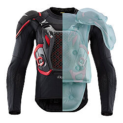 Alpinestars Tech-Air Off-Road Sistem Airbag Ceket Siyah / Kırmızı - 5