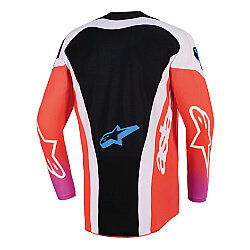 Alpinestars Techstar Knif Off-Road Motosiklet Jerseyi Gri / Siyah / Oranj - Alpinestars (1)
