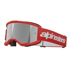 Alpinestars Vision 3 Wordmark Goggle Kross Gözlüğü Kırmızı / Gümüş 