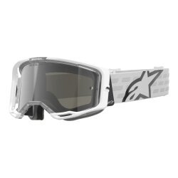 Alpinestars Vision 8 Corp Goggle Kross Gözlüğü Beyaz / Gümüş - Alpinestars