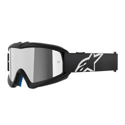 GARAJJ Alpinestars Vision Youth Genç / Çocuk Goggle Kross Gözlüğü Siyah / Gümüş - Alpinestars