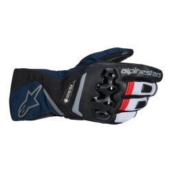 Alpinestars WT-8 Gore-Tex Korumalı Motosiklet Eldiveni Siyah / Mavi / Beyaz - Alpinestars