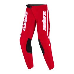 Alpinestars Youth Fluid Apex Genç Kros Motosiklet Pantolonu Kırmızı / Beyaz - Alpinestars