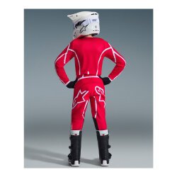 Alpinestars Youth Fluid Apex Genç Kros Motosiklet Pantolonu Kırmızı / Beyaz - 4