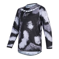 Alpinestars Youth Fluid Lahnd Genç Off-Road Motosiklet Jerseyi Gri Kamo - Alpinestars