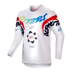 Alpinestars Youth Racer Hana Genç Kros Motosiklet Jersey Kırmızı / Beyaz - Alpinestars