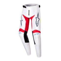 Alpinestars Youth Racer Hana Genç Kros Motosiklet Pantolonu Beyaz / Kırmızı - Alpinestars