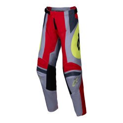 Alpinestars Youth Racer Melt Off-Road Motosiklet Pantolonu Kırmızı / Gri - Alpinestars