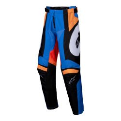Alpinestars Youth Racer Melt Off-Road Motosiklet Pantolonu Oranj / Mavi / Beyaz - Alpinestars