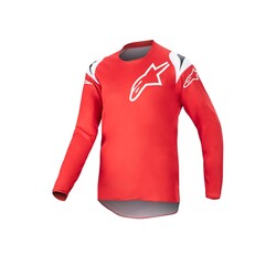 Alpinestars Youth Racer Narin Genç Kros Motosiklet Jerseyi Kırmızı / Beyaz 