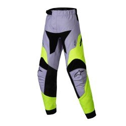Alpinestars Youth Racer Veil Off-Road Pantolonu Gri / Siyah / Sarı - Alpinestars