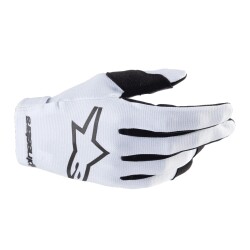 Alpinestars Youth Radar Çocuk-Genç Off-Road Motosiklet Eldiveni Beyaz / Siyah 