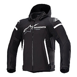 Alpinestars Zaca WP Korumalı Motosiklet Montu Siyah / Beyaz 
