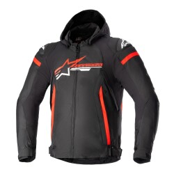 Alpinestars Zaca WP Korumalı Motosiklet Montu Siyah / Kırmızı 