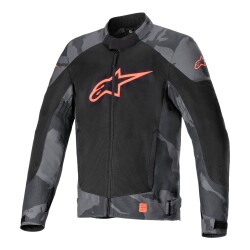 Alpinestars T-SP X SuperAir Yazlık Korumalı Motosiklet Montu Siyah / Kamuflaj - 1