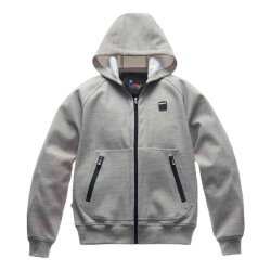 Blauer Easy Men Open Hoody Korumalı Motosiklet Montu Gri / Mavi - Blauer HT