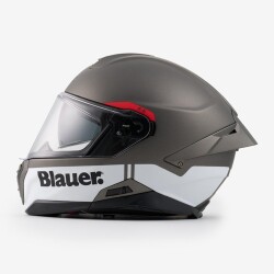 Blauer FF01 Fiber Kapalı Motosiklet Kaskı Titanyum - 2