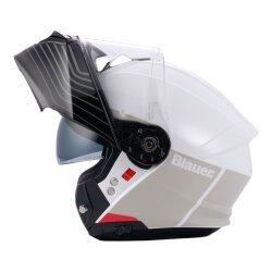 Blauer Noah Çene Açılabilir Motosiklet Kaskı Beyaz - 3