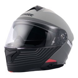 Blauer Noah Çene Açılabilir Motosiklet Kaskı Gri - Blauer HT