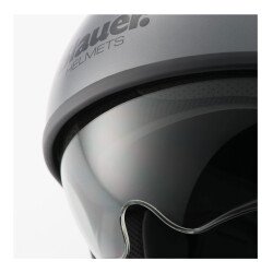 GARAJJ Blauer Pilot 1.1 Monochrome Açık Motosiklet Kaskı Mat Gri - 4