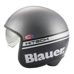 GARAJJ Blauer Pilot 1.1 Monochrome Açık Motosiklet Kaskı Mat Gri - 2