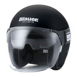 Blauer Pod 06 Açık Motosiklet Kaskı Mat Siyah - Blauer HT