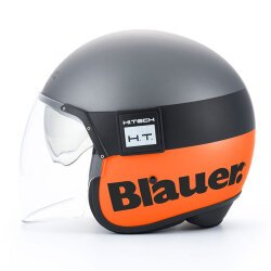 Blauer Pod 06 Açık Motosiklet Kaskı Titanyum / Oranj - Blauer HT (1)