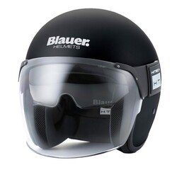 GARAJJ Blauer Pod Açık Motosiklet Kaskı Mat Siyah - Blauer HT