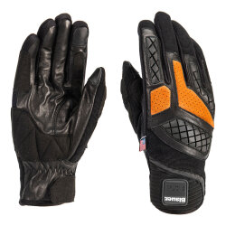 Blauer Urban Sport Korumalı Deri Motosiklet Eldiveni Siyah - 1