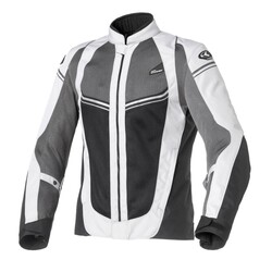 Clover AIRJET-4 Kadın File Korumalı Motosiklet Montu Gri - 1