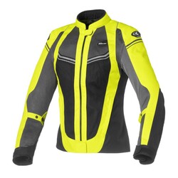 Clover AIRJET-4 Kadın File Korumalı Motosiklet Montu Sarı - 1