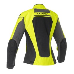 Clover AIRJET-4 Kadın File Korumalı Motosiklet Montu Sarı - 2