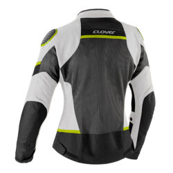 Clover Airjet-6 Korumalı Yazlık Kadın Motosiklet Montu Gri / Siyah / Sarı - Clover (1)
