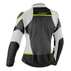 Clover Airjet-6 Korumalı Yazlık Kadın Motosiklet Montu Gri / Siyah / Sarı - Clover (1)