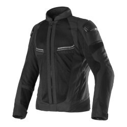 Clover Airjet-6 Korumalı Yazlık Motosiklet Montu Siyah - Clover