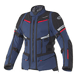 Clover GTS-5 Korumalı Kadın Motosiklet Montu Mavi / Siyah - Clover