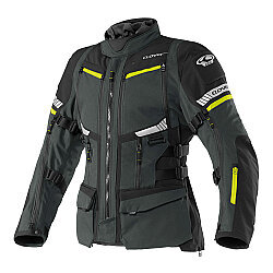 Clover GTS-5 Korumalı Motosiklet Montu Füme / Sarı - Clover