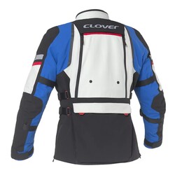 Clover GTS-5 Korumalı Motosiklet Montu Gri / Mavi - Clover (1)