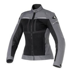 GARAJJ Clover NetStyle 2 Korumalı Yazlık Kadın Motosiklet Montu Gri - 1