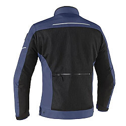 Clover Netstyle-3 WP Korumalı Motosiklet Montu Siyah / Mavi - Clover (1)