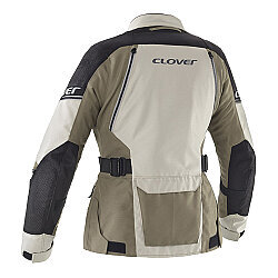 Clover Outland-3 Lady WP Korumalı Kadın Motosiklet Montu Bej / Siyah - Clover (1)