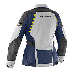 Clover Outland-3 Lady WP Korumalı Kadın Motosiklet Montu Mavi / Gri - Clover (1)