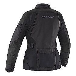 Clover Outland-3 Lady WP Korumalı Kadın Motosiklet Montu Siyah - Clover (1)