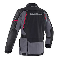 Clover Outland-3 WP Korumalı Motosiklet Montu Siyah / Kırmızı - Clover (1)