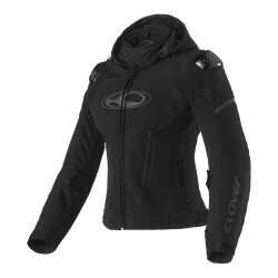 Clover Rainblade-3 WP Korumalı Kadın Motosiklet Montu Siyah - Clover
